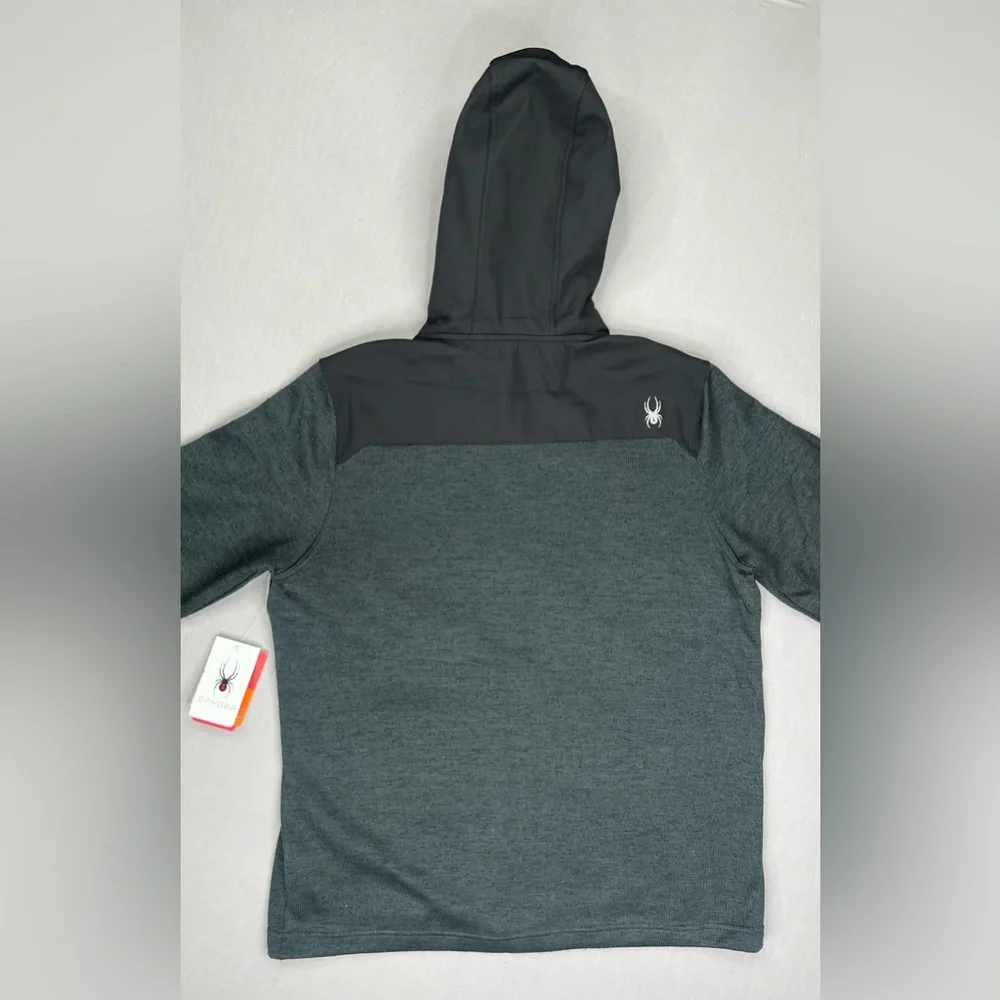 SPYDER FLEECE LINED HOODED SWEATER JACKET